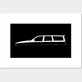 Volvo 850 R Kombi Silhouette Posters and Art